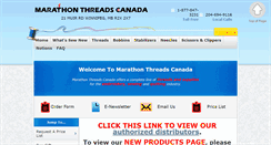 Desktop Screenshot of marathonthreads.ca